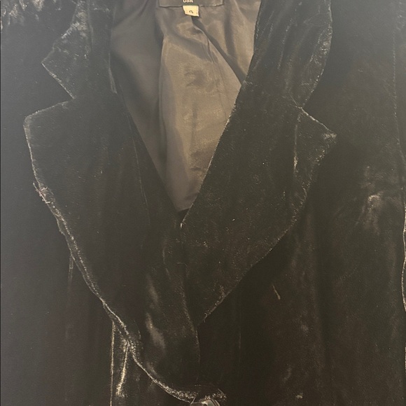 ABS Vintage 90’s Velvet Duster Jacket Coat Velvet Grunge Designer 4 Dress - Picture 8 of 17